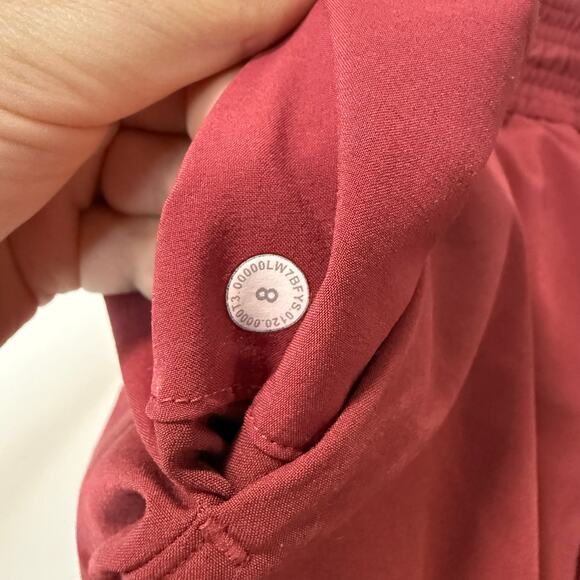 Lululemon Spring Break Away Short 3" Chianti Red Pull On Casual Athleisure - Picture 6 of 7